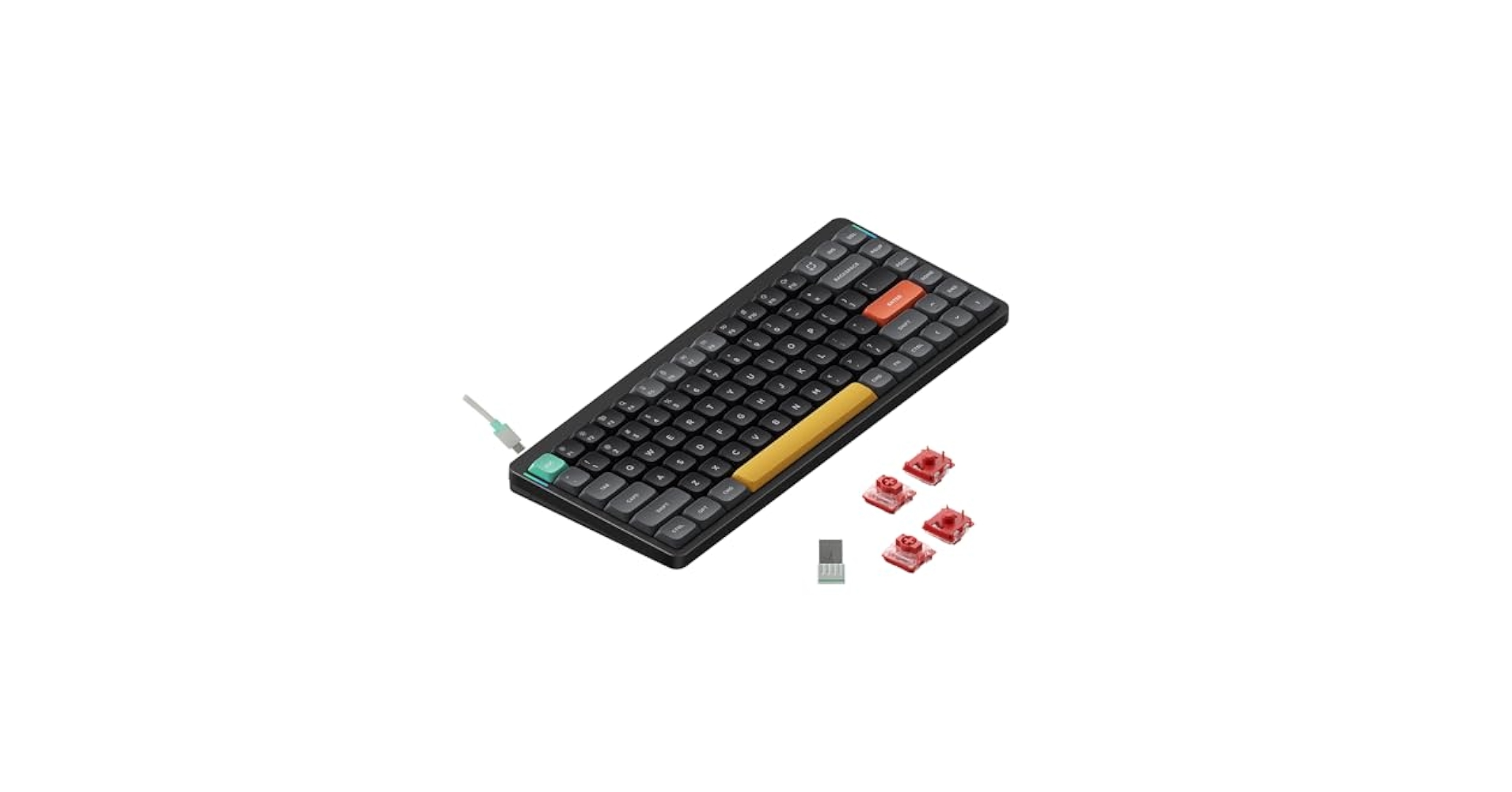 Nuphy Air75 V2 Cowberry ブラック Amazon.com: NuPhy Air75 V2 Portable 75% low profile